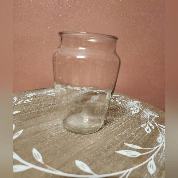 Glass Vase Customizable New Clear Elegant Living Room Decor Vintage - Picture 1 of 4